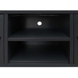 NNEVL TV Cabinet Metal Industrial Style 120x35x48 cm Black