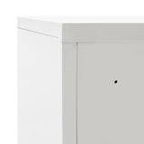 NNEVL Office Cabinet with Sliding Doors Metal 90x40x90 cm Grey