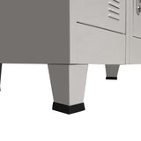 NNEVL Locker Cabinet with 18 Compartments Metal 90x40x180 cm