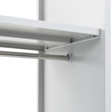 NNEVL Locker Cabinet with Coat Rack Blue and Grey 110x45x180 cm Metal