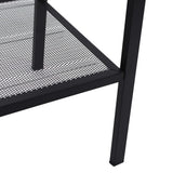 NNEVL Ladder Bookcase 4 Tiers Metal Black