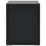 NNEVL Filing Cabinet with 5 Drawers Metal 28x35x35 cm Black
