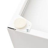 NNEVL Filing Cabinet with 5 Drawers Metal 28x35x35 cm White