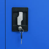 NNEVL Office Cabinet Metal 90x40x180 cm Grey and Blue