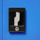 NNEVL Office Cabinet Metal 90x40x140 cm Grey and Blue