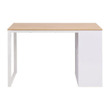 NNEVL Writing Desk 120x60x75 cm Oak and White