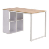 NNEVL Writing Desk 120x60x75 cm Oak and White