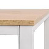 NNEVL Writing Desk 120x60x75 cm Oak and White