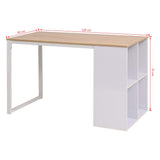 NNEVL Writing Desk 120x60x75 cm Oak and White