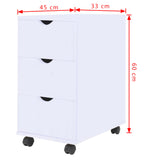 NNEVL Drawer Unit 33x45x60 cm White