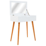 NNEVL Dressing Table with Mirror MDF 60x40x75 cm