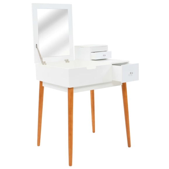 NNEVL Dressing Table with Mirror MDF 60x50x86 cm