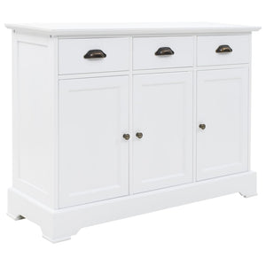 NNEVL Sideboard with 3 Doors MDF and Pinewood 105x35x77.5 cm