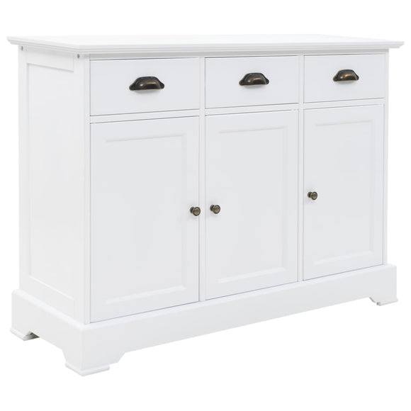NNEVL Sideboard with 3 Doors MDF and Pinewood 105x35x77.5 cm