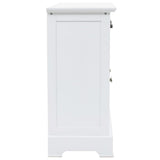 NNEVL Sideboard with 3 Doors MDF and Pinewood 105x35x77.5 cm
