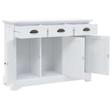 NNEVL Sideboard with 3 Doors MDF and Pinewood 105x35x77.5 cm