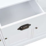 NNEVL Sideboard with 3 Doors MDF and Pinewood 105x35x77.5 cm