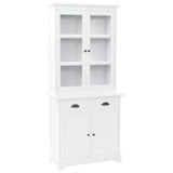 NNEVL Welsh Dresser with 4 Doors MDF and Pinewood 80x40x180 cm