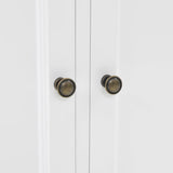 NNEVL Welsh Dresser with 4 Doors MDF and Pinewood 80x40x180 cm