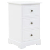 NNEVL Bedside Cabinet MDF and Pinewood 35x32x59 cm