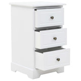 NNEVL Bedside Cabinet MDF and Pinewood 35x32x59 cm