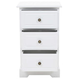 NNEVL Bedside Cabinet MDF and Pinewood 35x32x59 cm