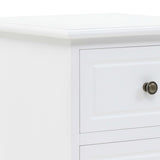 NNEVL Bedside Cabinet MDF and Pinewood 35x32x59 cm