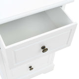 NNEVL Bedside Cabinet MDF and Pinewood 35x32x59 cm