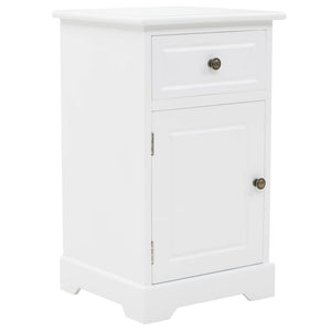 NNEVL Bedside Cabinet MDF and Pinewood 35x32x59 cm