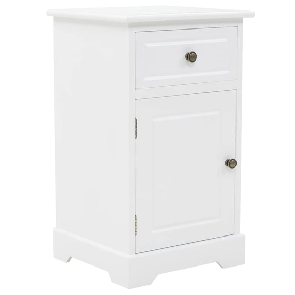 NNEVL Bedside Cabinet MDF and Pinewood 35x32x59 cm
