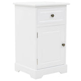 NNEVL Bedside Cabinet MDF and Pinewood 35x32x59 cm