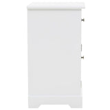 NNEVL Bedside Cabinet MDF and Pinewood 35x32x59 cm