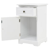 NNEVL Bedside Cabinet MDF and Pinewood 35x32x59 cm