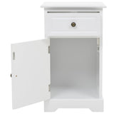 NNEVL Bedside Cabinet MDF and Pinewood 35x32x59 cm