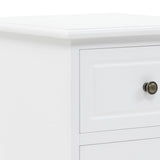 NNEVL Bedside Cabinet MDF and Pinewood 35x32x59 cm