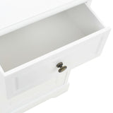NNEVL Bedside Cabinet MDF and Pinewood 35x32x59 cm