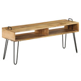 NNEVL TV Stand Solid Mango Wood 110x35x45 cm