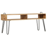 NNEVL TV Stand Solid Mango Wood 110x35x45 cm