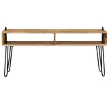 NNEVL TV Stand Solid Mango Wood 110x35x45 cm