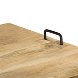 NNEVL TV Stand Solid Mango Wood 110x35x45 cm