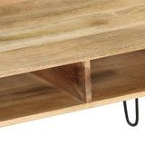 NNEVL TV Stand Solid Mango Wood 110x35x45 cm