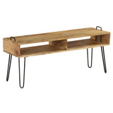 NNEVL TV Stand Solid Mango Wood 110x35x45 cm