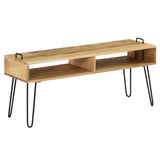 NNEVL TV Stand Solid Mango Wood 110x35x45 cm