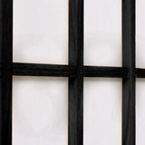 NNEVL Folding 6-Panel Room Divider Japanese Style 240x170 cm Black