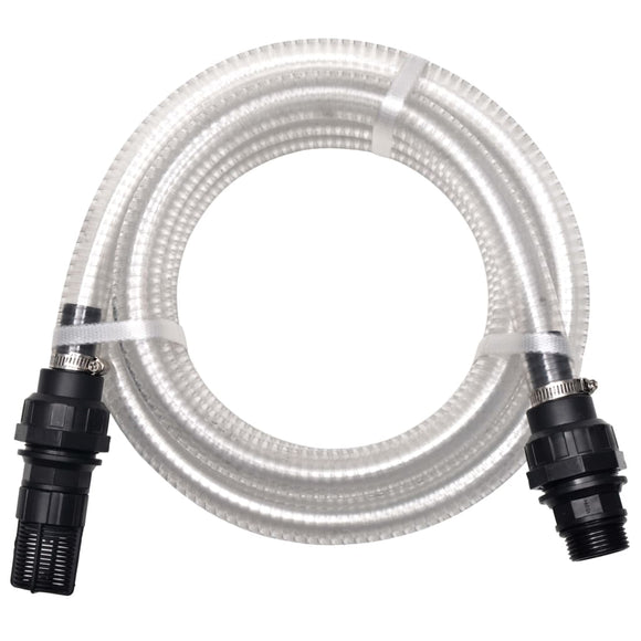 NNEVL Suction Hose with Connectors 4 m 22 mm White