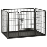 NNEVL Puppy Playpen Steel 91.5x59x61cm