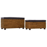 NNEVL Bench Set 2 Pieces Seagrass Brown