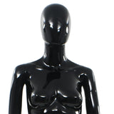 NNEVL Full Body Female Mannequin with Glass Base Glossy Black 175 cm