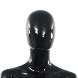 NNEVL Full Body Female Mannequin with Glass Base Glossy Black 175 cm