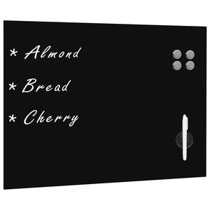 NNEVL Wall Mounted Magnetic Blackboard Glass 80x60 cm